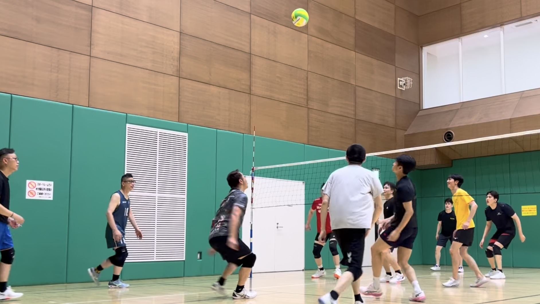 男子チームの試合